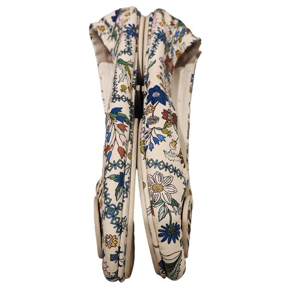 Tory Burch Minnie Ivory Meadow Folly leather ballet flats size 8.5 - Picture 5 of 9